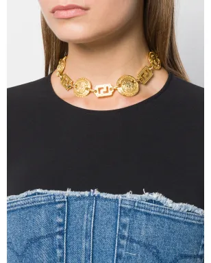 Versace Pre-Owned 1990s ロゴチャーム ネックレス - ゴールド - サムネイル2