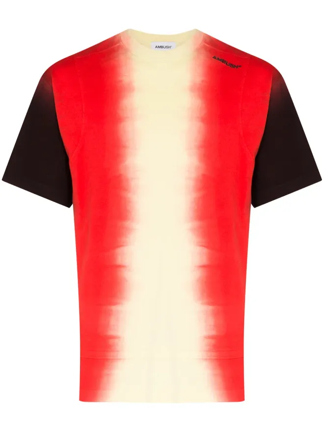 Ambush AMBUSH タイダイ柄パネル Tシャツ - レッドの商品画像