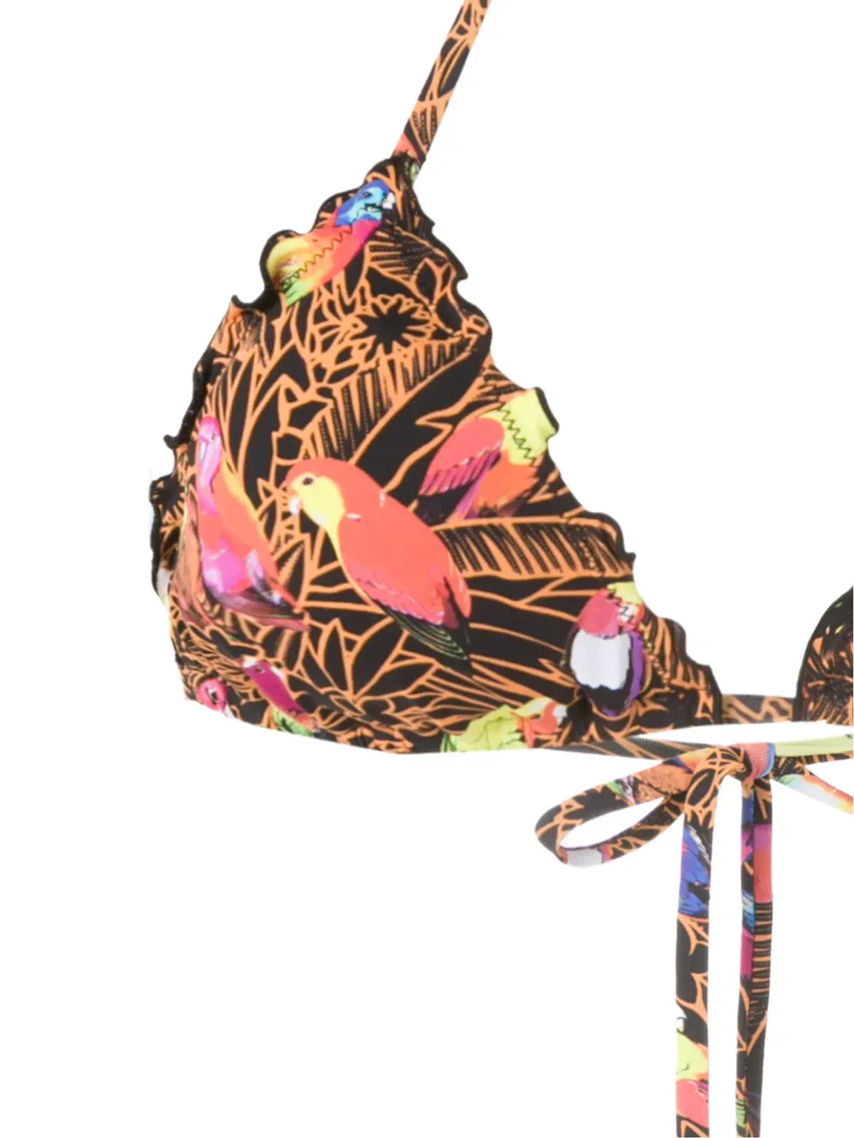 Amir Slama Papagaios printed bikini set - Black - 画像5
