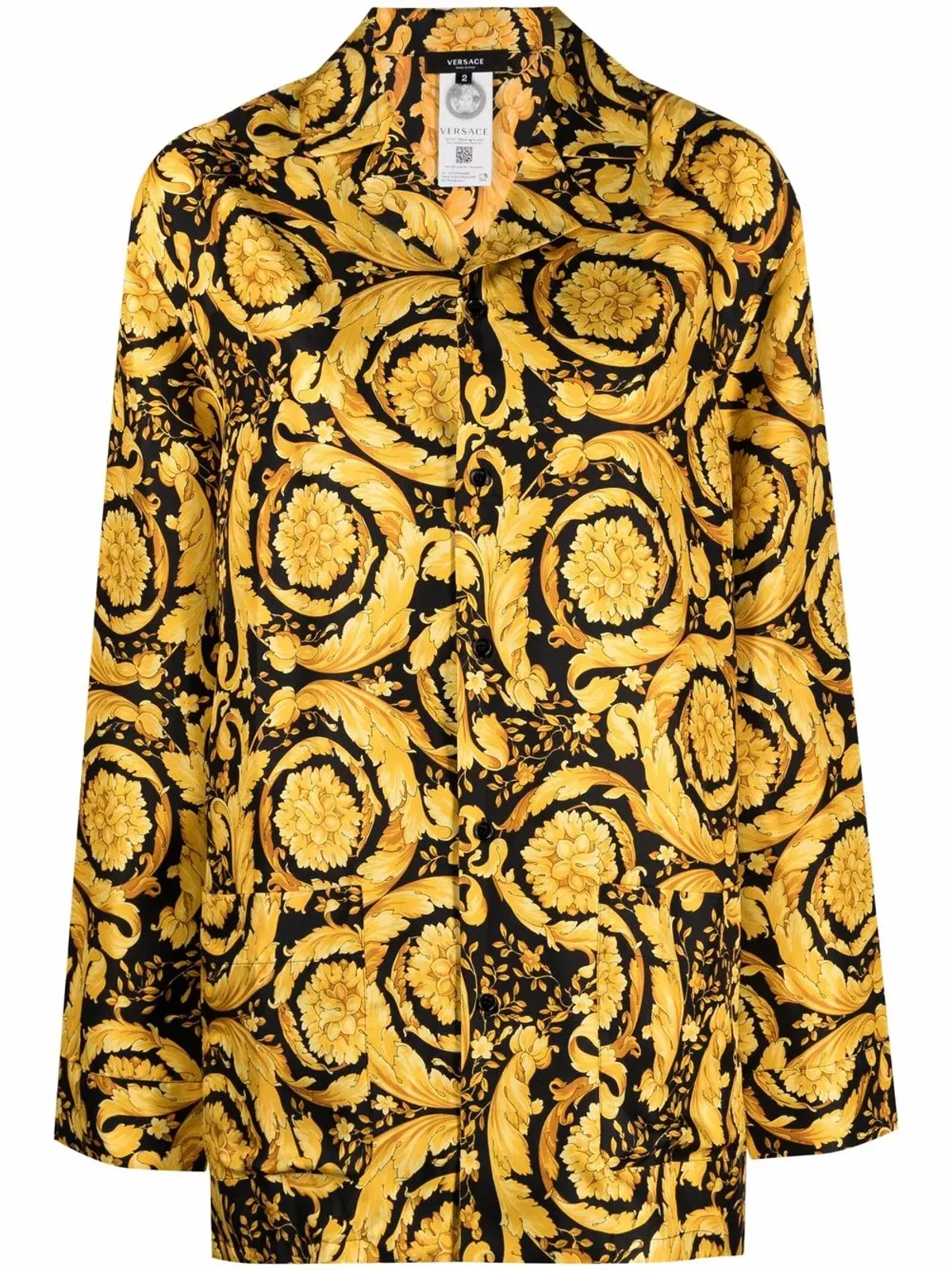Versace バロック柄パジャマシャツ - 画像2