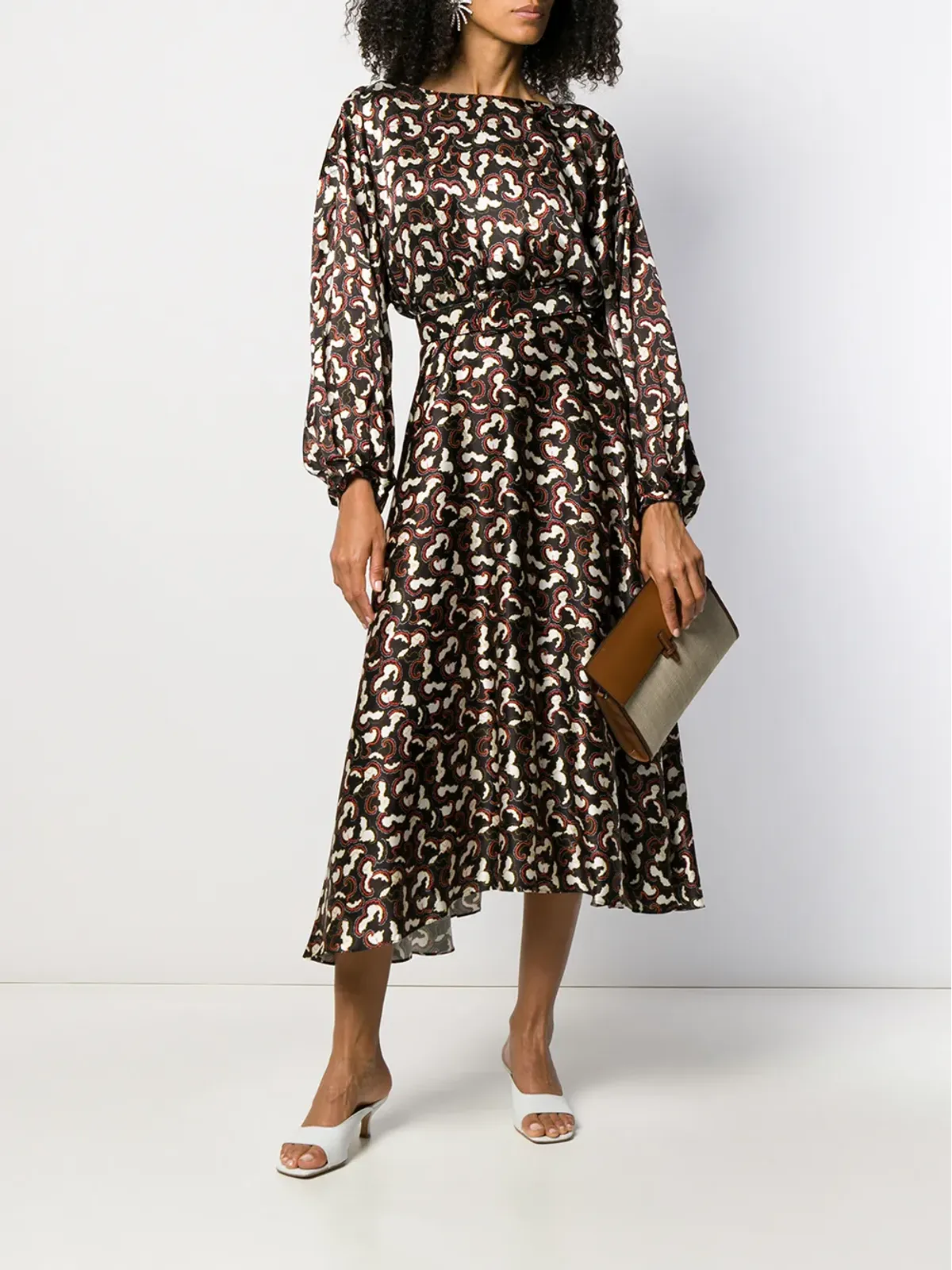 Saloni Daybreak dress - Black - 画像2
