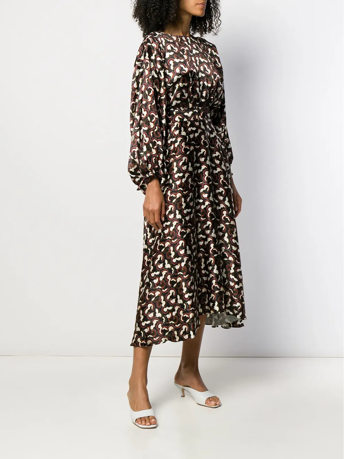 Saloni Daybreak dress - Black - 画像3