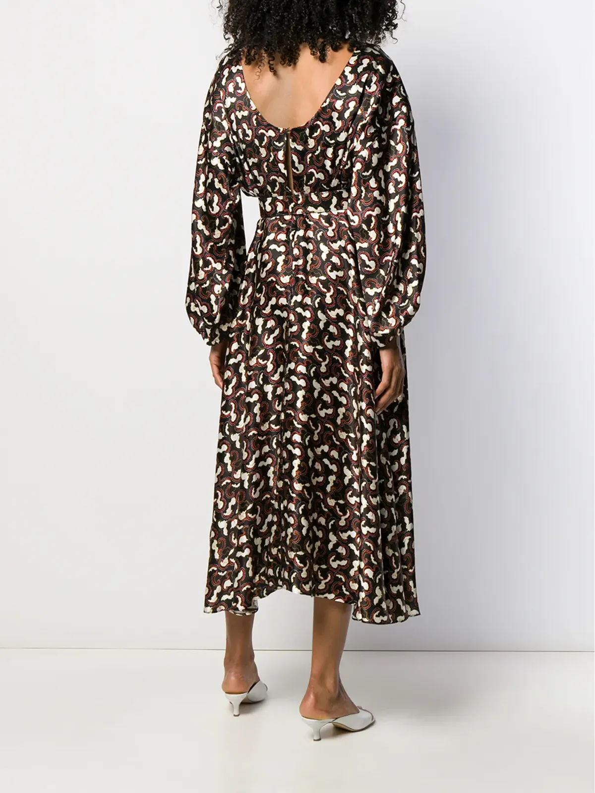 Saloni Daybreak dress - Black - 画像4