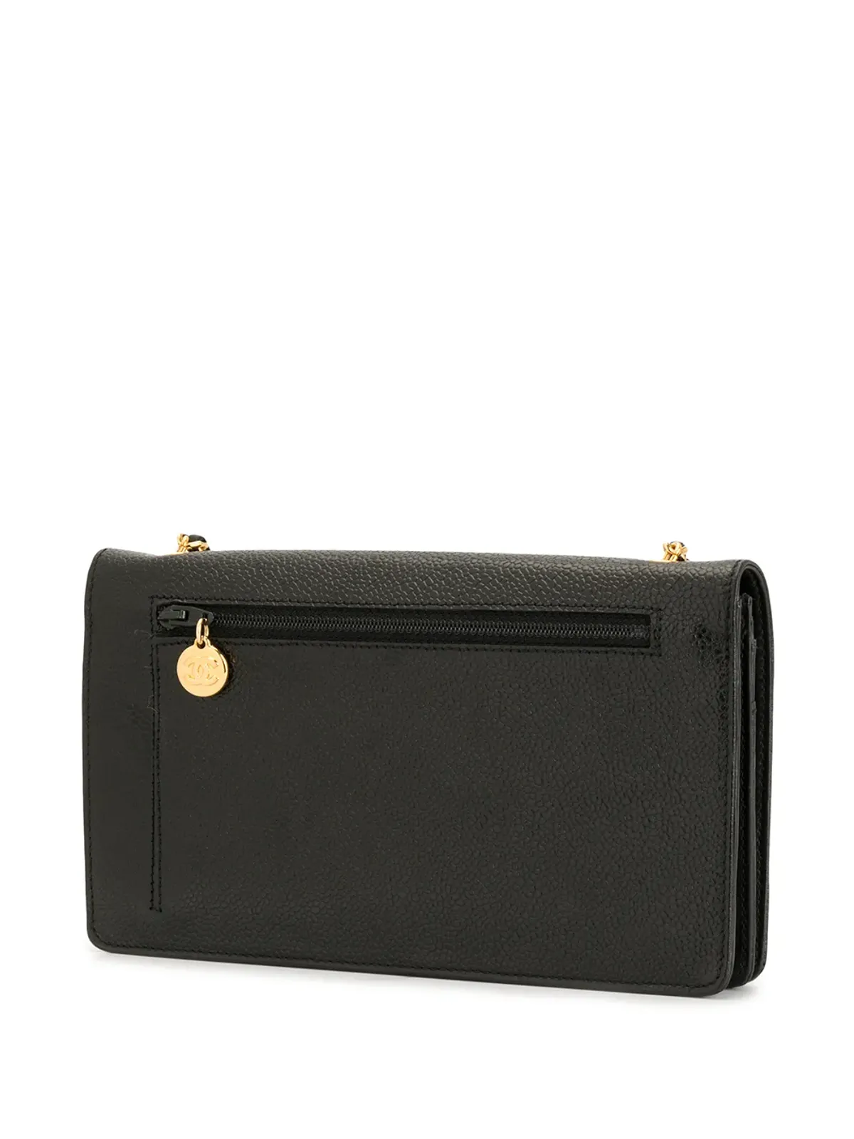 CHANEL CC刺繍WOC ブラック - 画像3