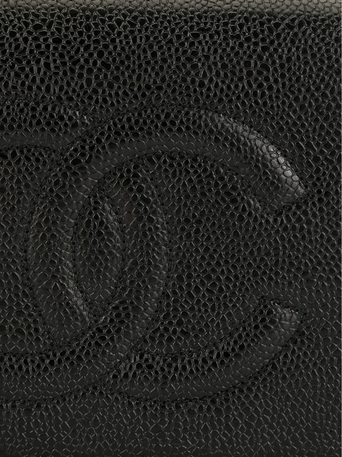 CHANEL CC刺繍WOC ブラック - 画像4