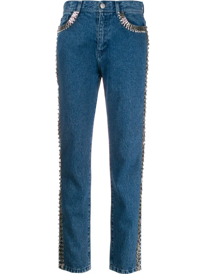 Christopher Kane Christopher Kane エンブリッシュド サイドストライプ ジーンズの商品画像