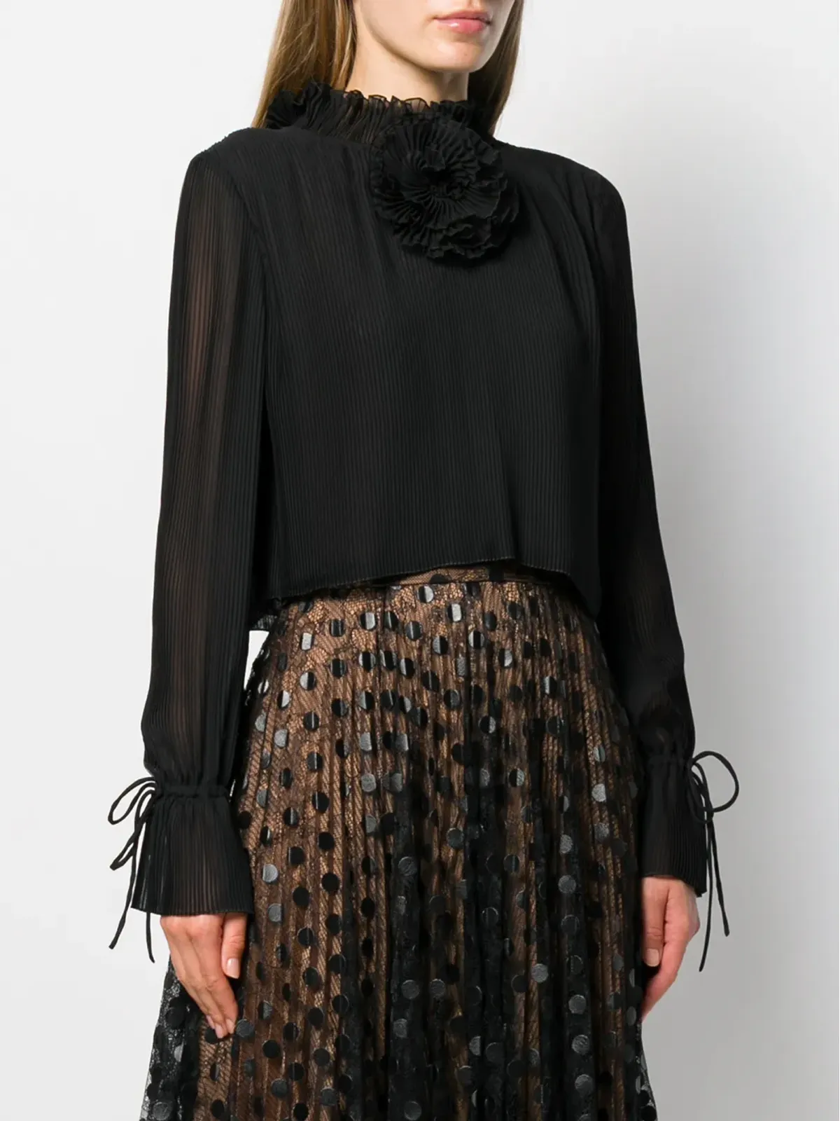 Marco De Vincenzo Georgette blouse - 画像3