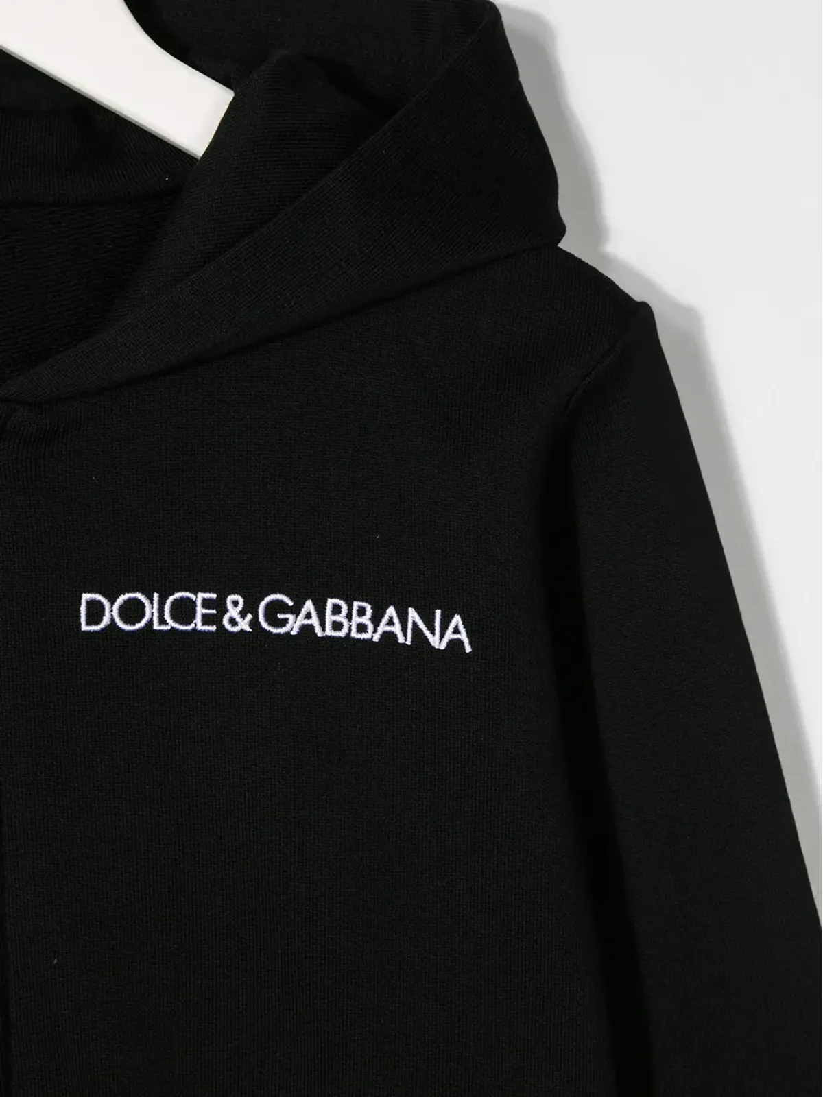 Dolce & Gabbana Kids ロゴ刺繍コットンフーディ - 画像3