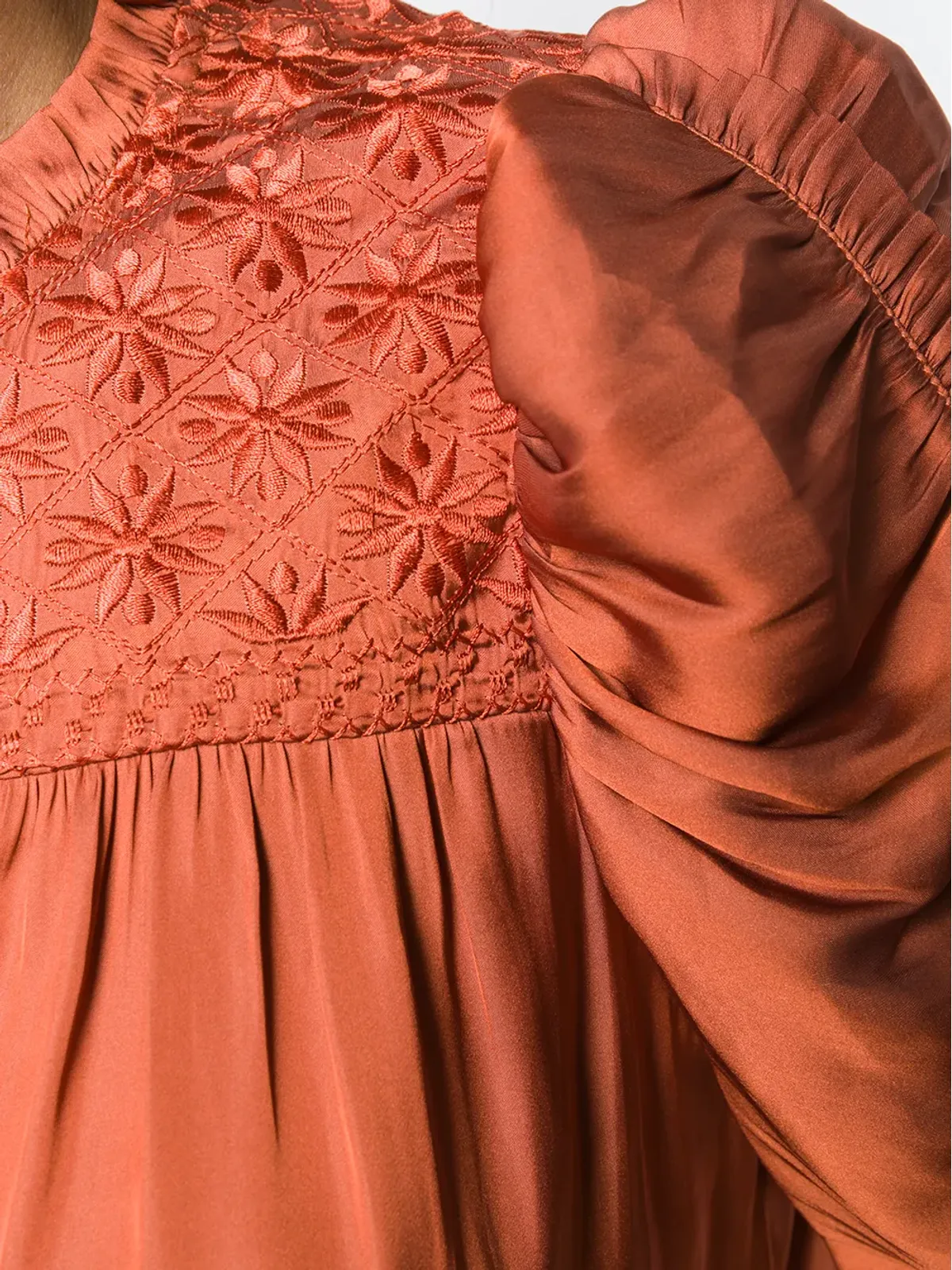 Ulla Johnson ギャザー入りパフスリーブ ブラウス - 画像5
