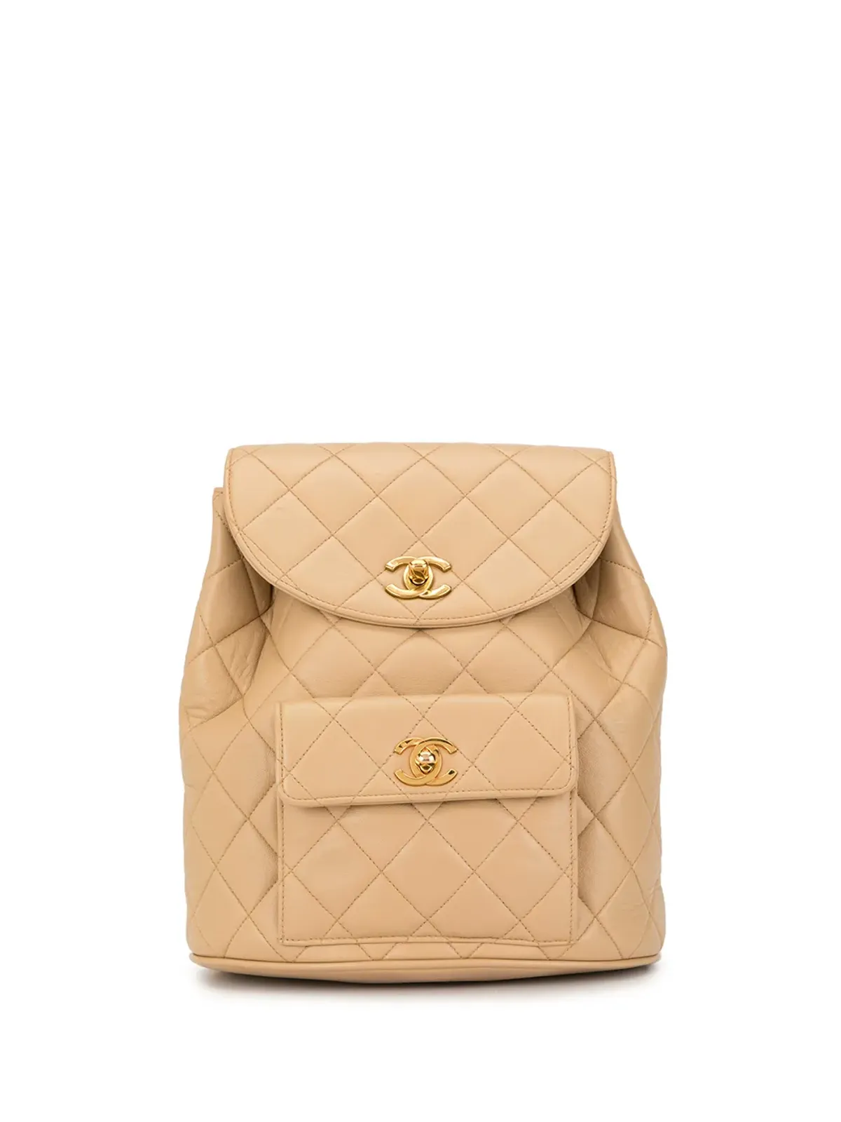 CHANEL Pre-Owned ダイヤモンドキルトチェーンバックパック - 画像1