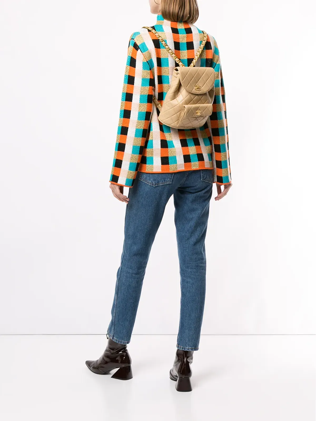 CHANEL Pre-Owned ダイヤモンドキルトチェーンバックパック - 画像2