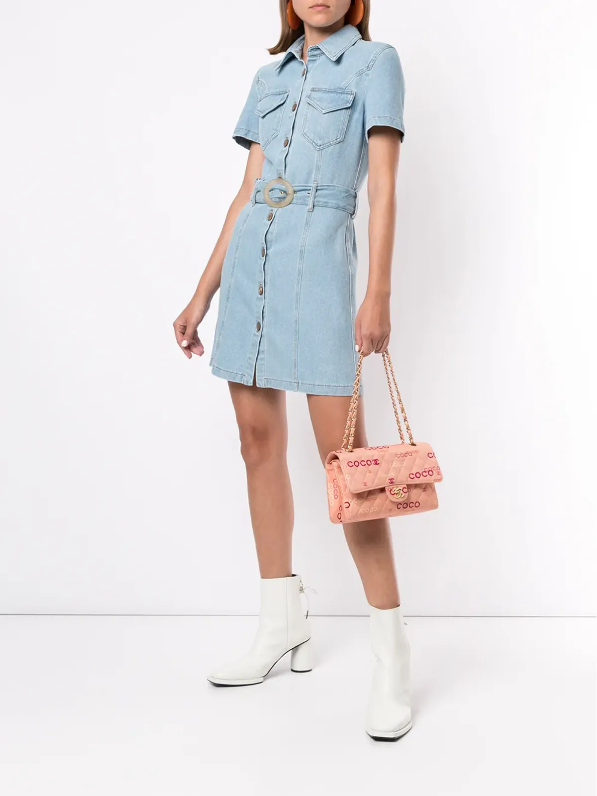 CHANEL Pre-Owned キルテッド CC ダブルフラップ チェーンショルダーバッグ - 画像2