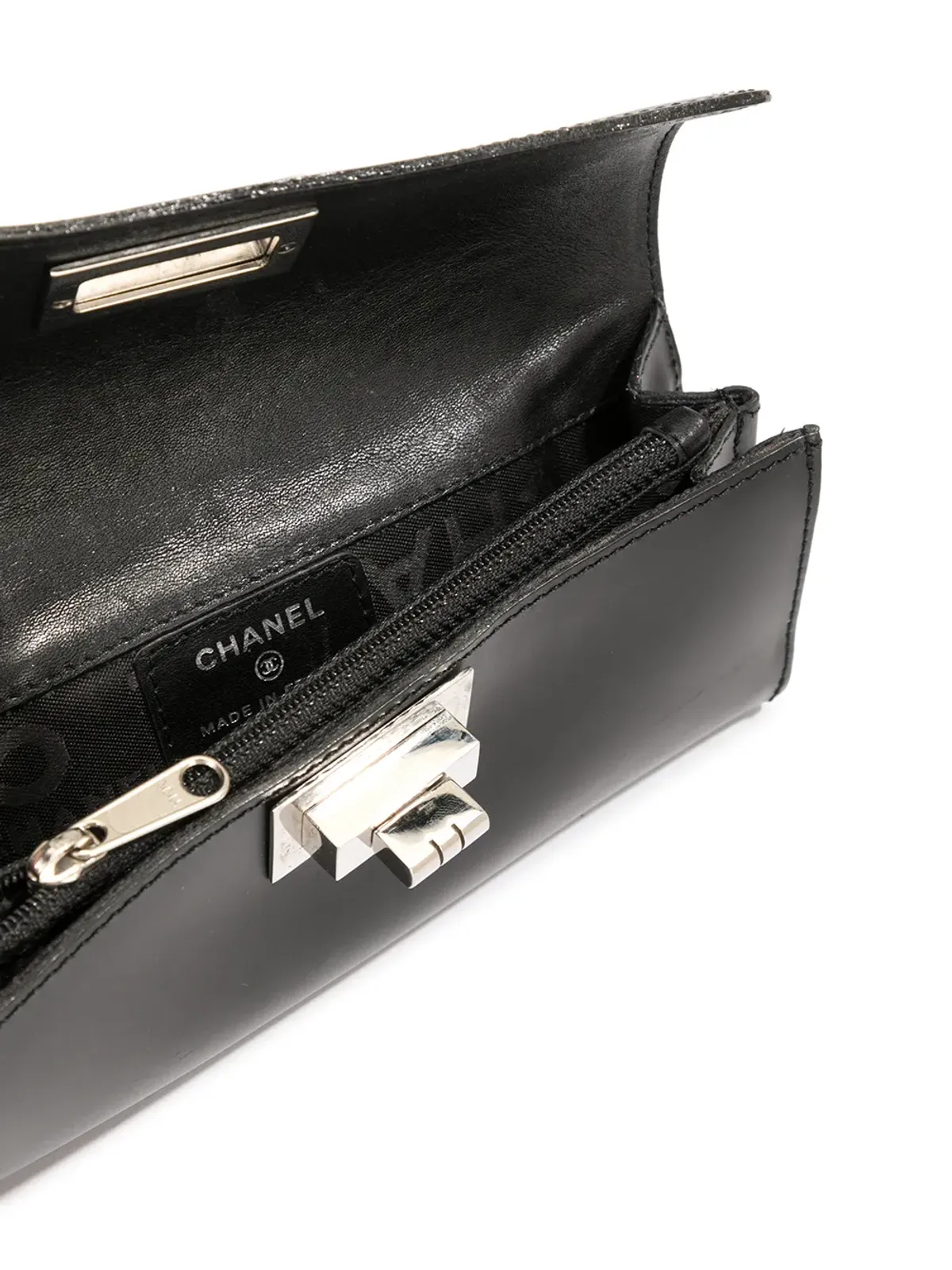CHANEL ビンテージ 2.55 チェーン ウエスト バムバッグ - ブラック - 画像5