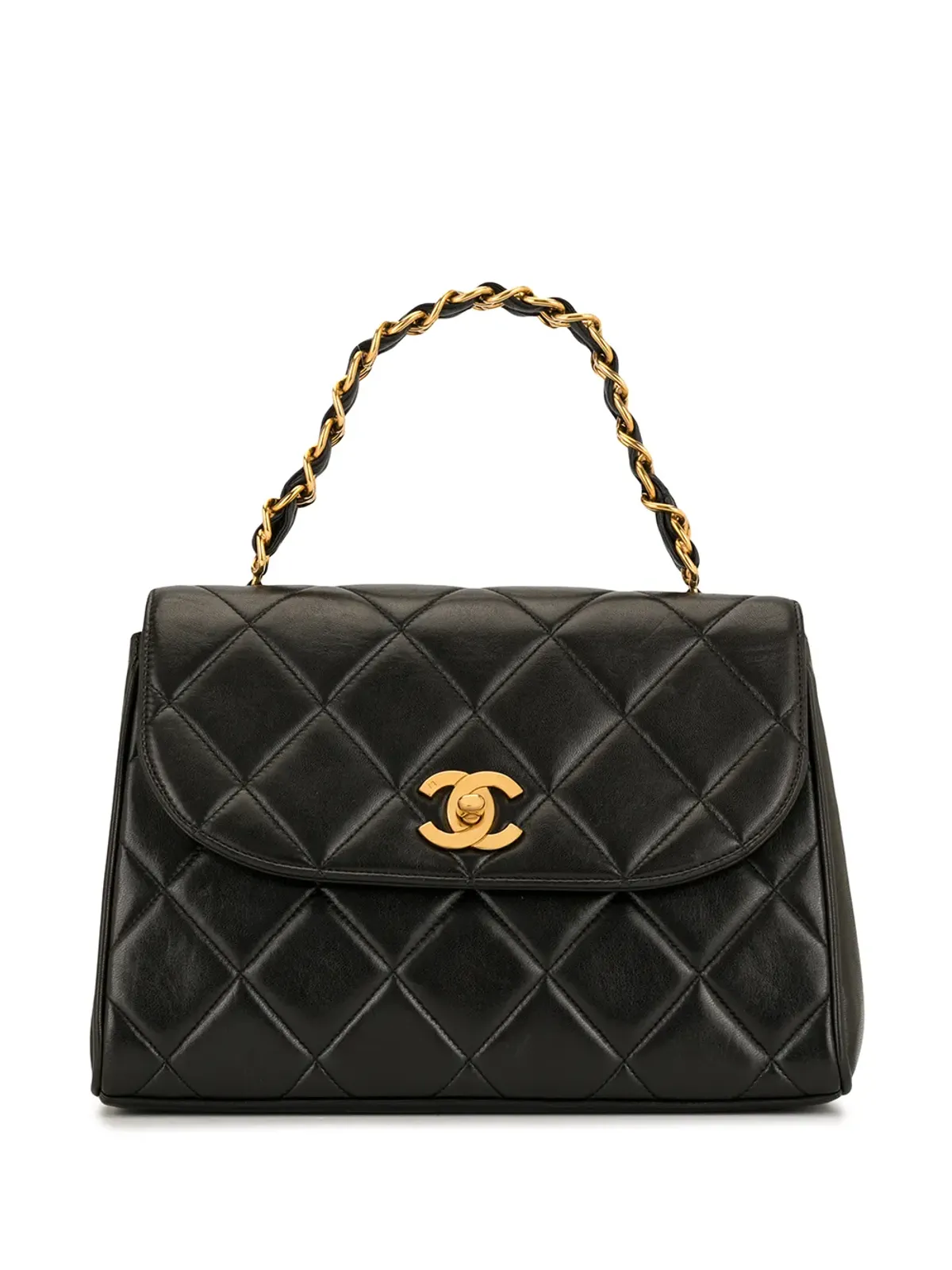 CHANEL Pre-Owned ダイヤモンドキルト トラペーズ トート - 画像1