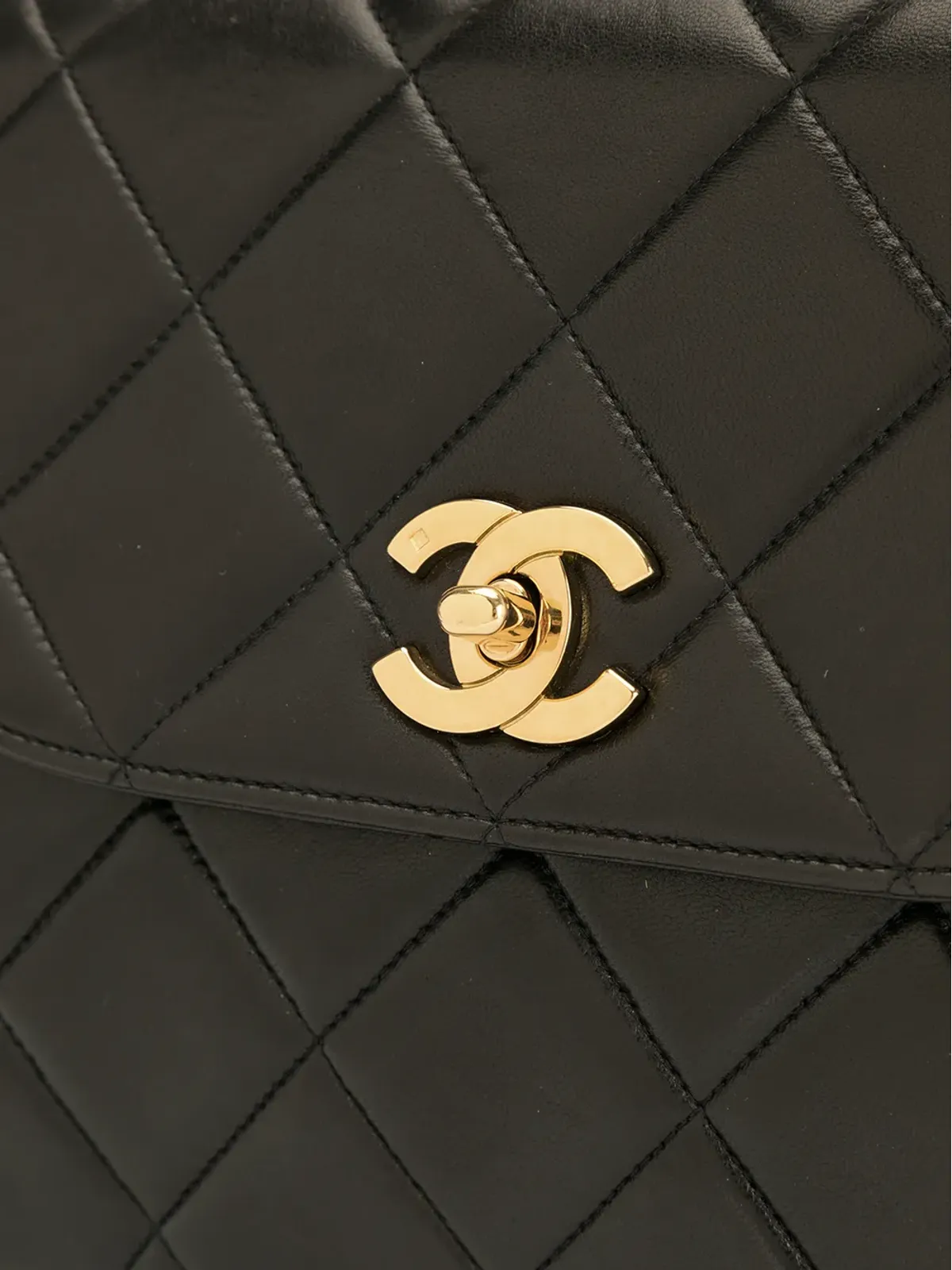 CHANEL Pre-Owned ダイヤモンドキルト トラペーズ トート - 画像4