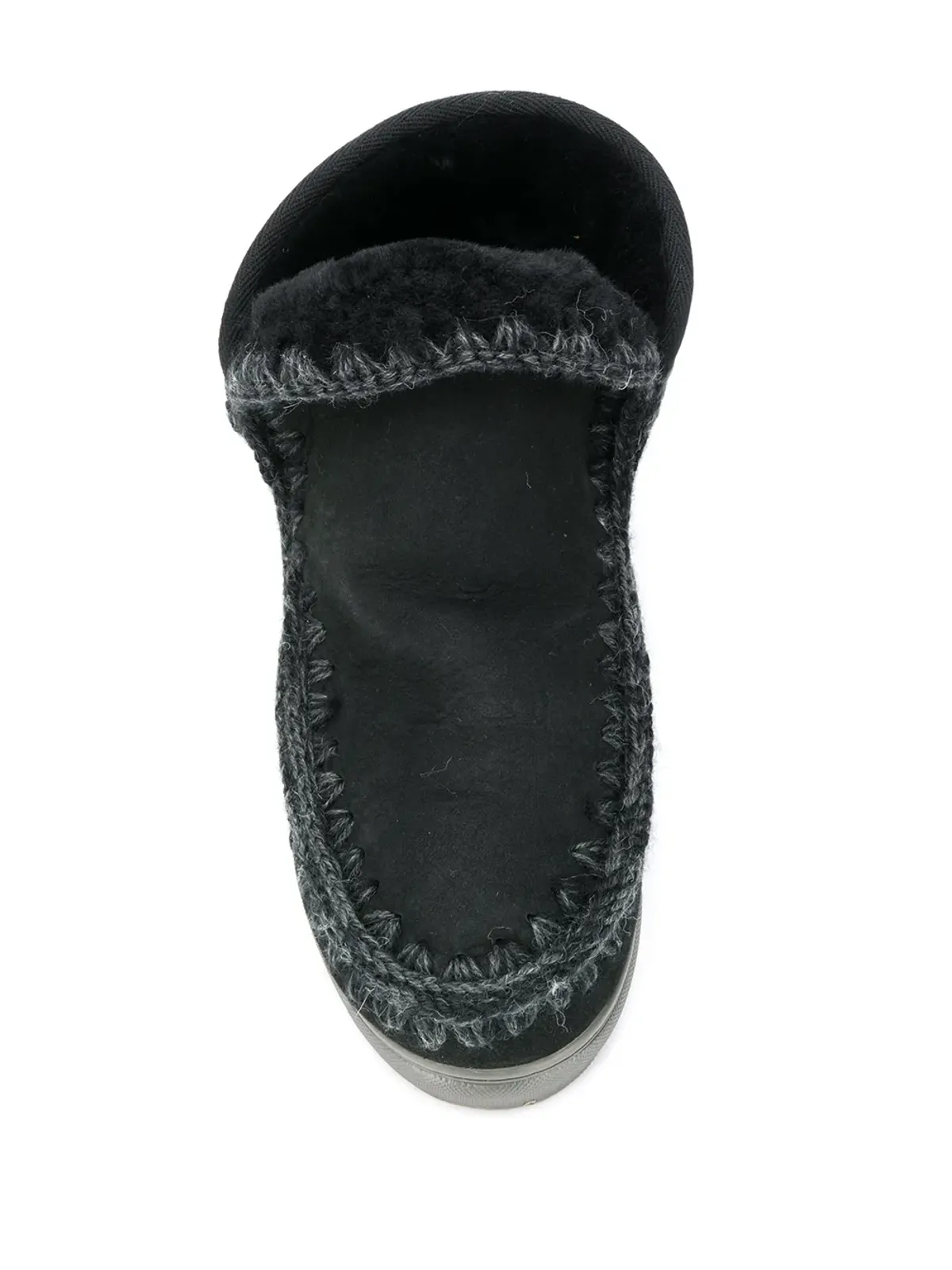 Mou crochet stitch-trim sneaker boots - 画像4