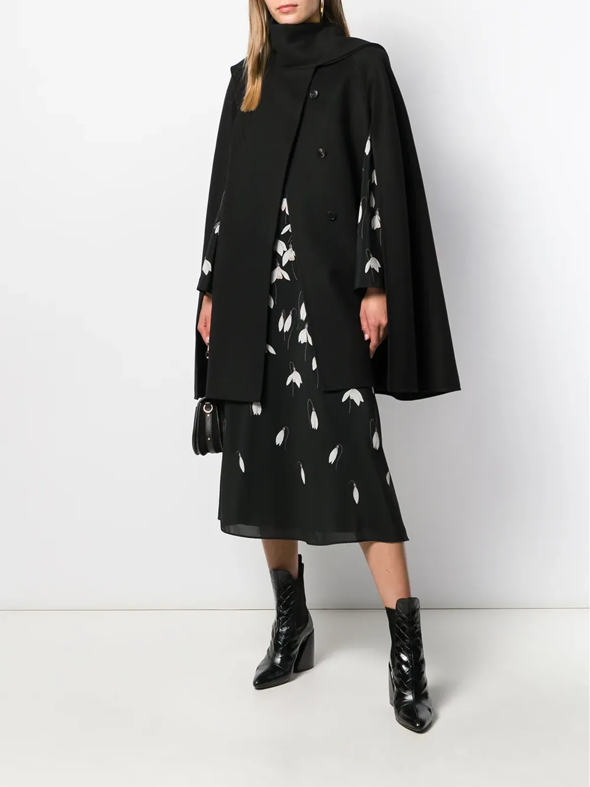 Valentino Garavani アシンメトリック ドレープケープ - 画像2