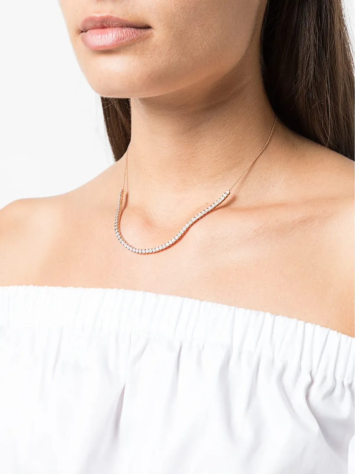 Dana Rebecca Designs 14K ローズゴールド Ave Bea Miracle ダイヤモンド ネックレス - 画像2
