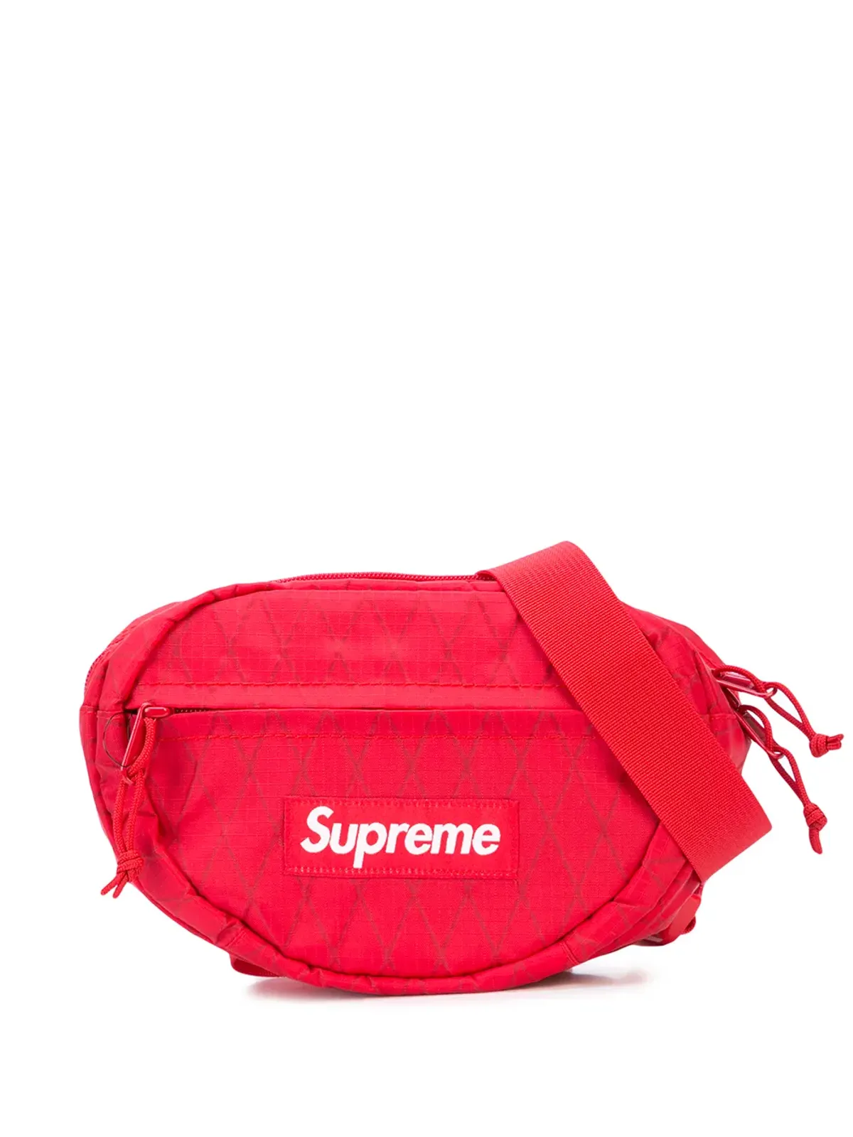 Supreme ロゴプリント ウエストバッグ - レッド - 画像1