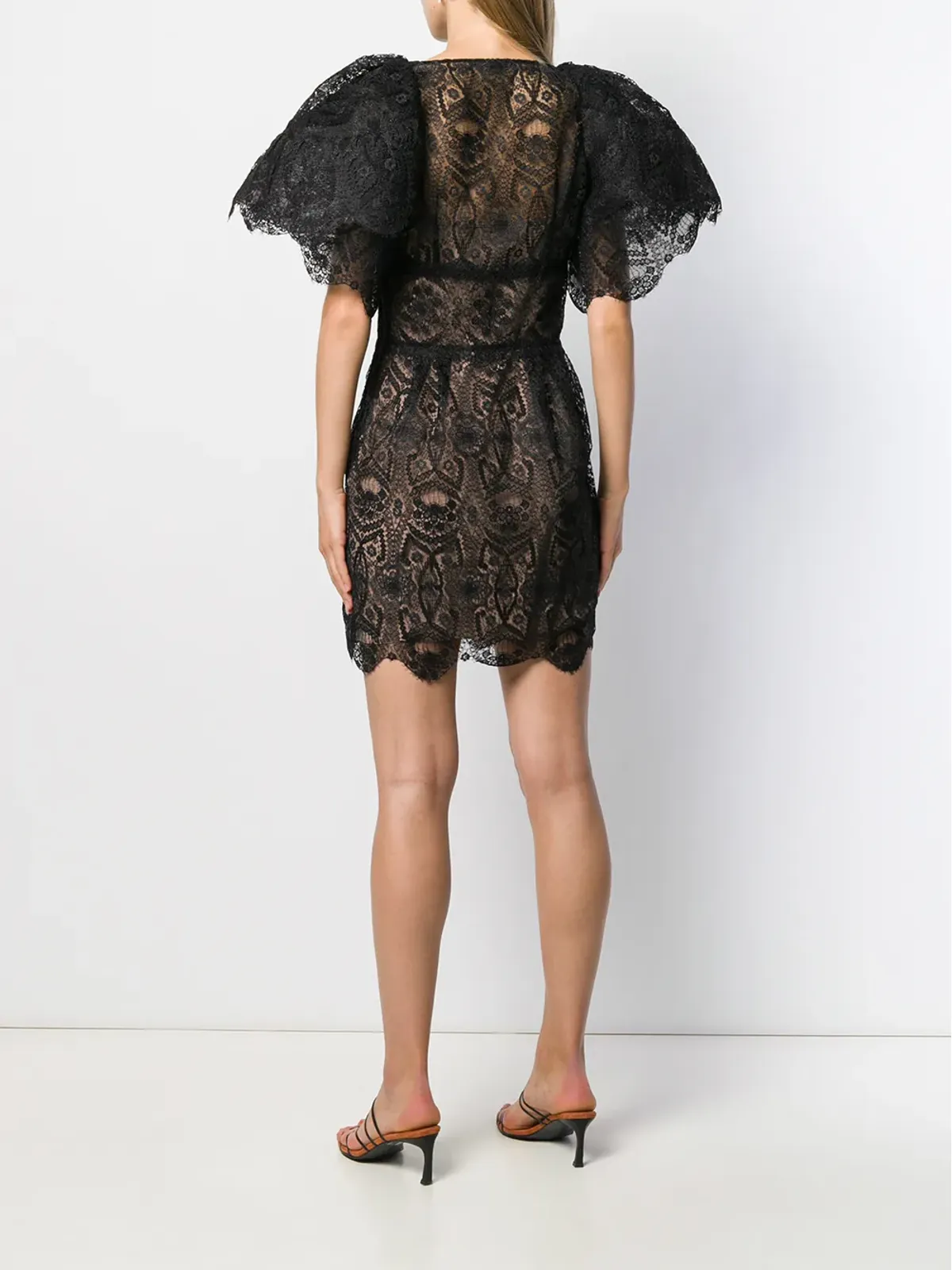 Alberta Ferretti ショートレースドレス - 画像4
