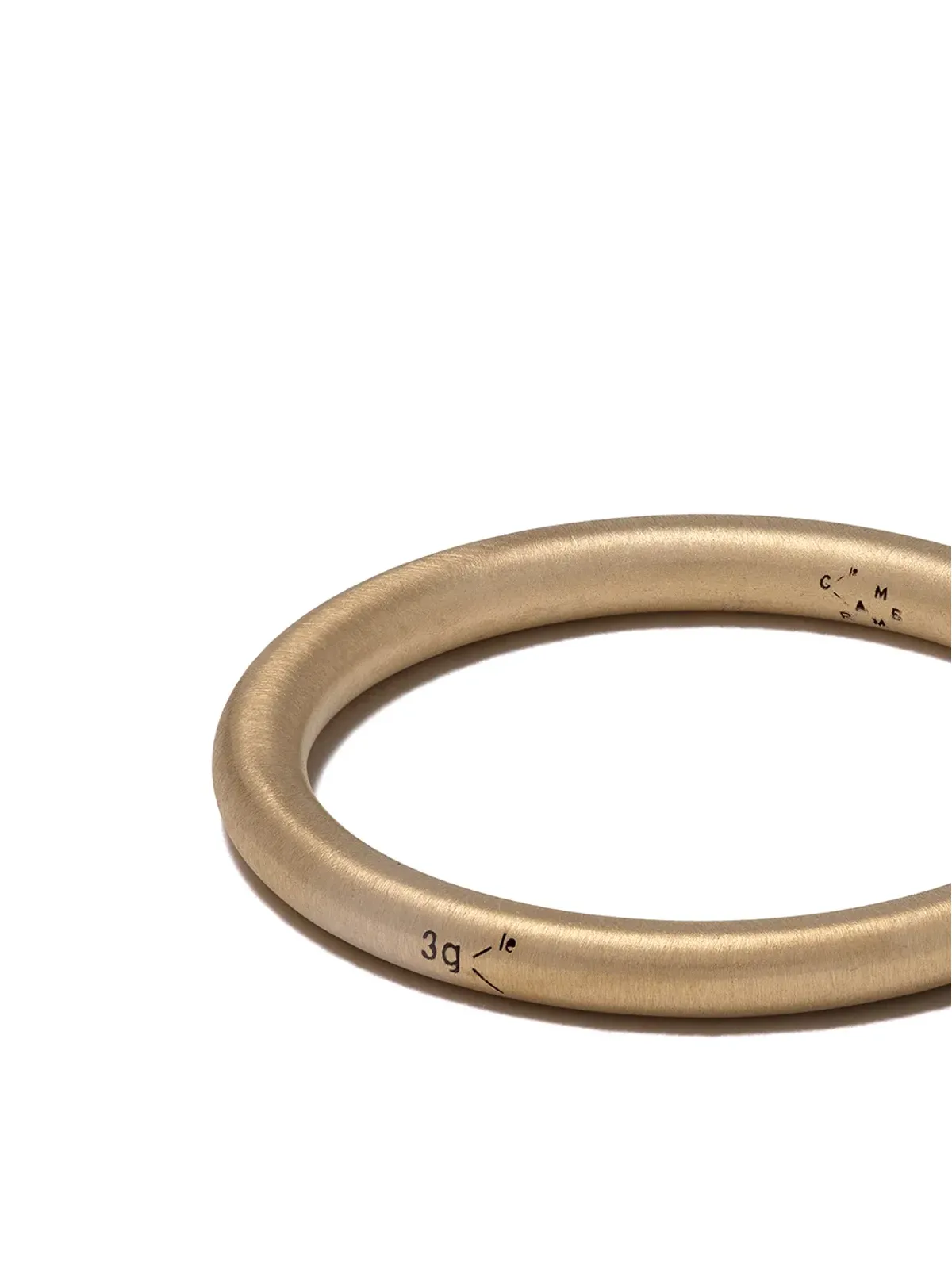 Le Gramme 18kt イエローゴールド ブラッシュド 3グラム バングルリング - 画像4