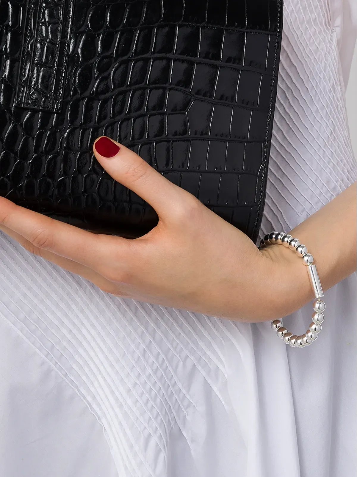 Le Gramme Le 47 beads bracelet - Silver - 画像3