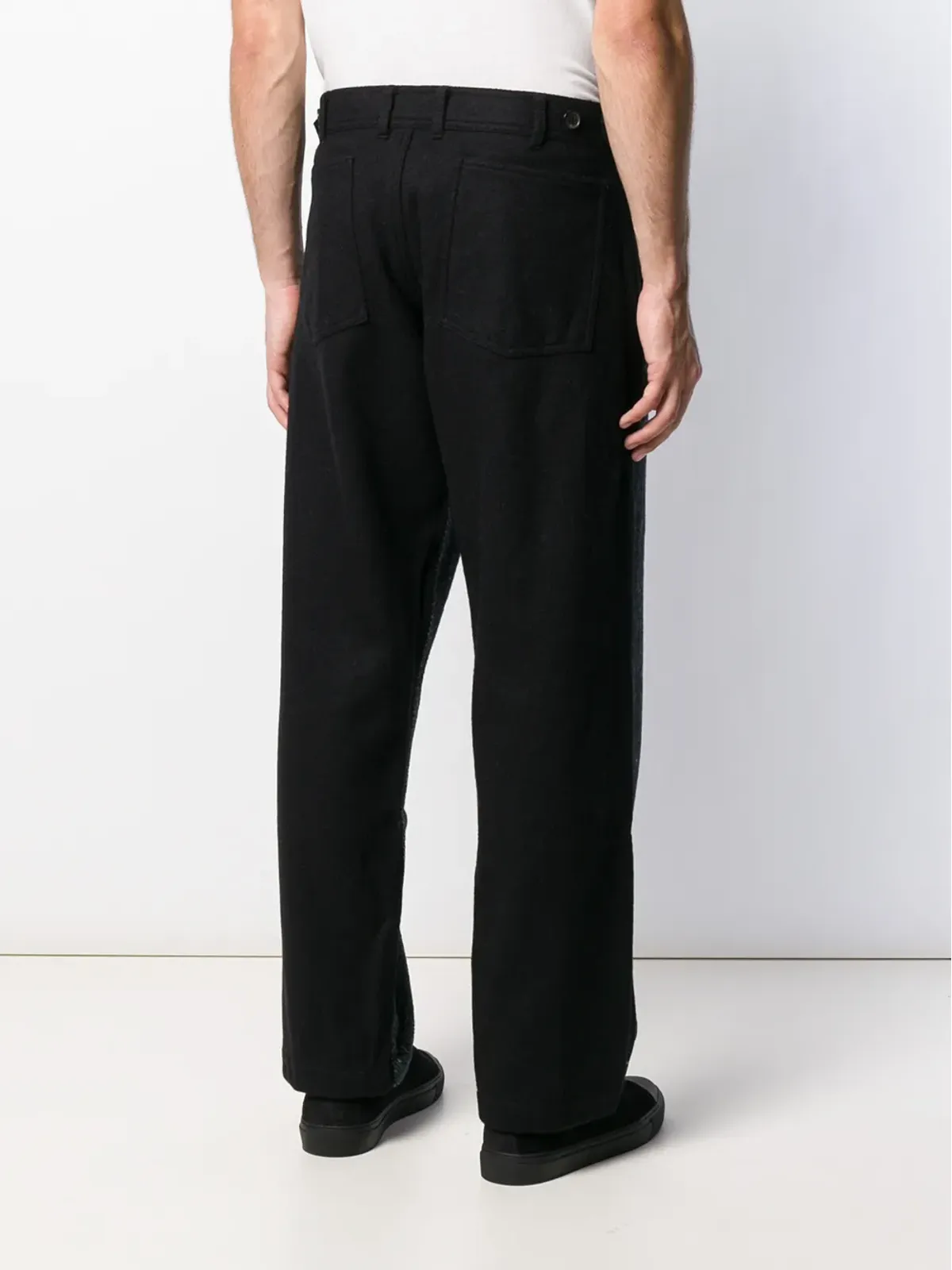Comme Des Garçons Shirt コントラストのワイドレッグパンツ - 画像4