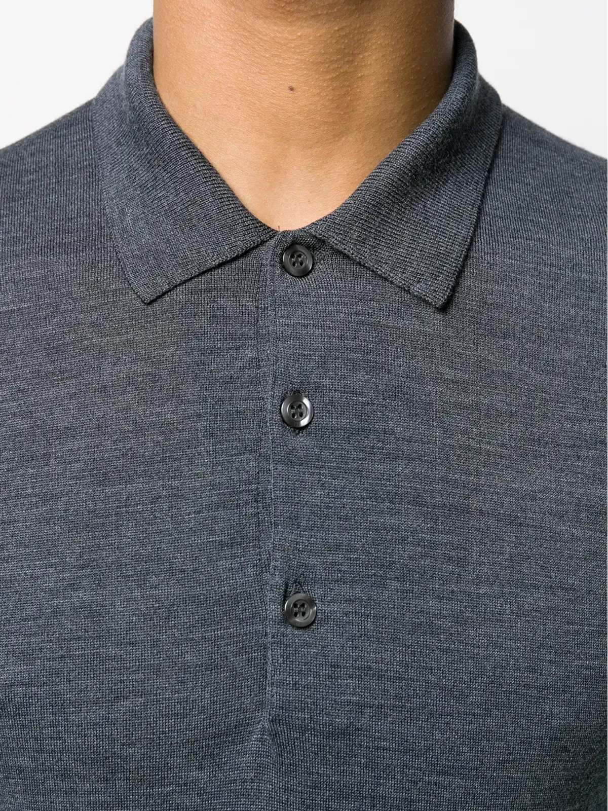 John Smedley Belperシャツ（グレー） - 画像5