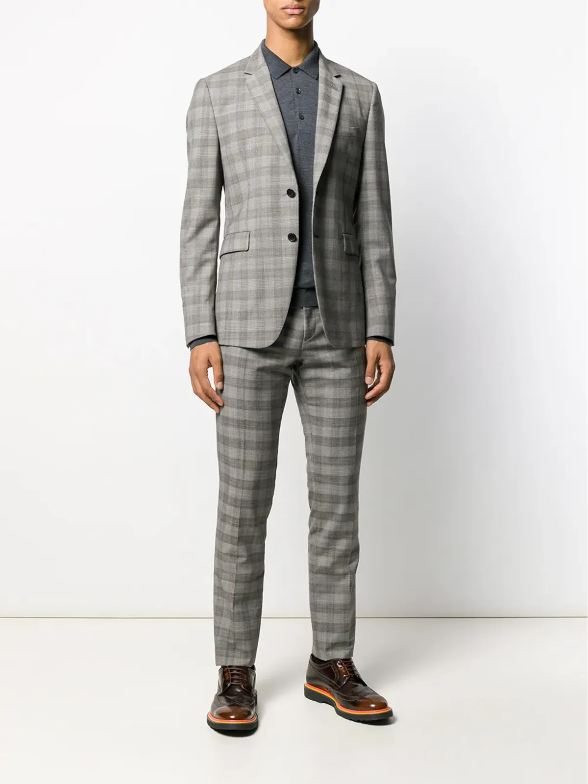 John Smedley Belperシャツ（グレー） - 画像2