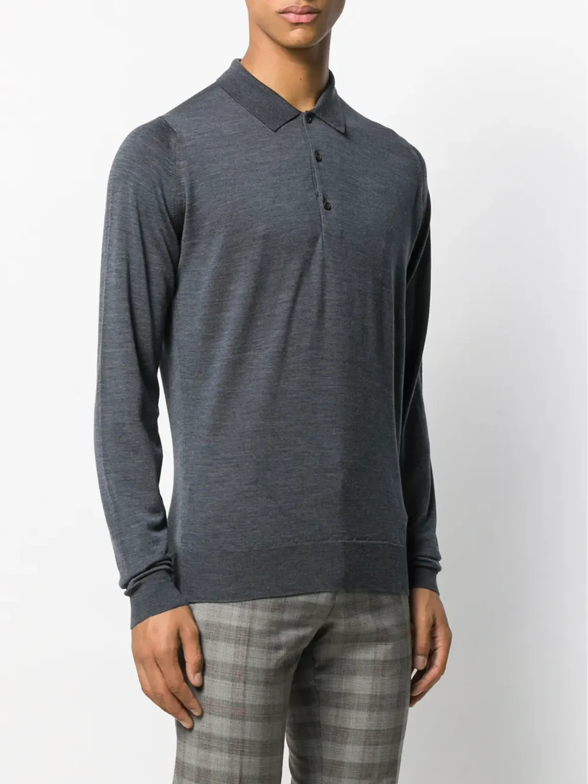 John Smedley Belperシャツ（グレー） - 画像3