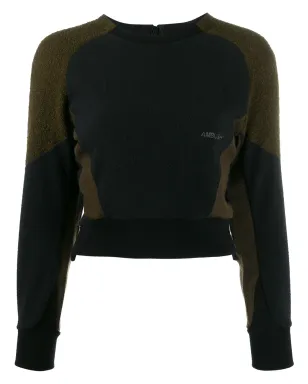 AMBUSH フリースパネル スウェットシャツ - ブラック - サムネイル1