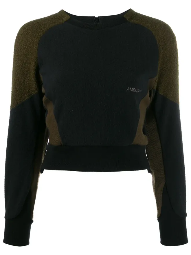 Ambush AMBUSH フリースパネル スウェットシャツ - ブラックの商品画像