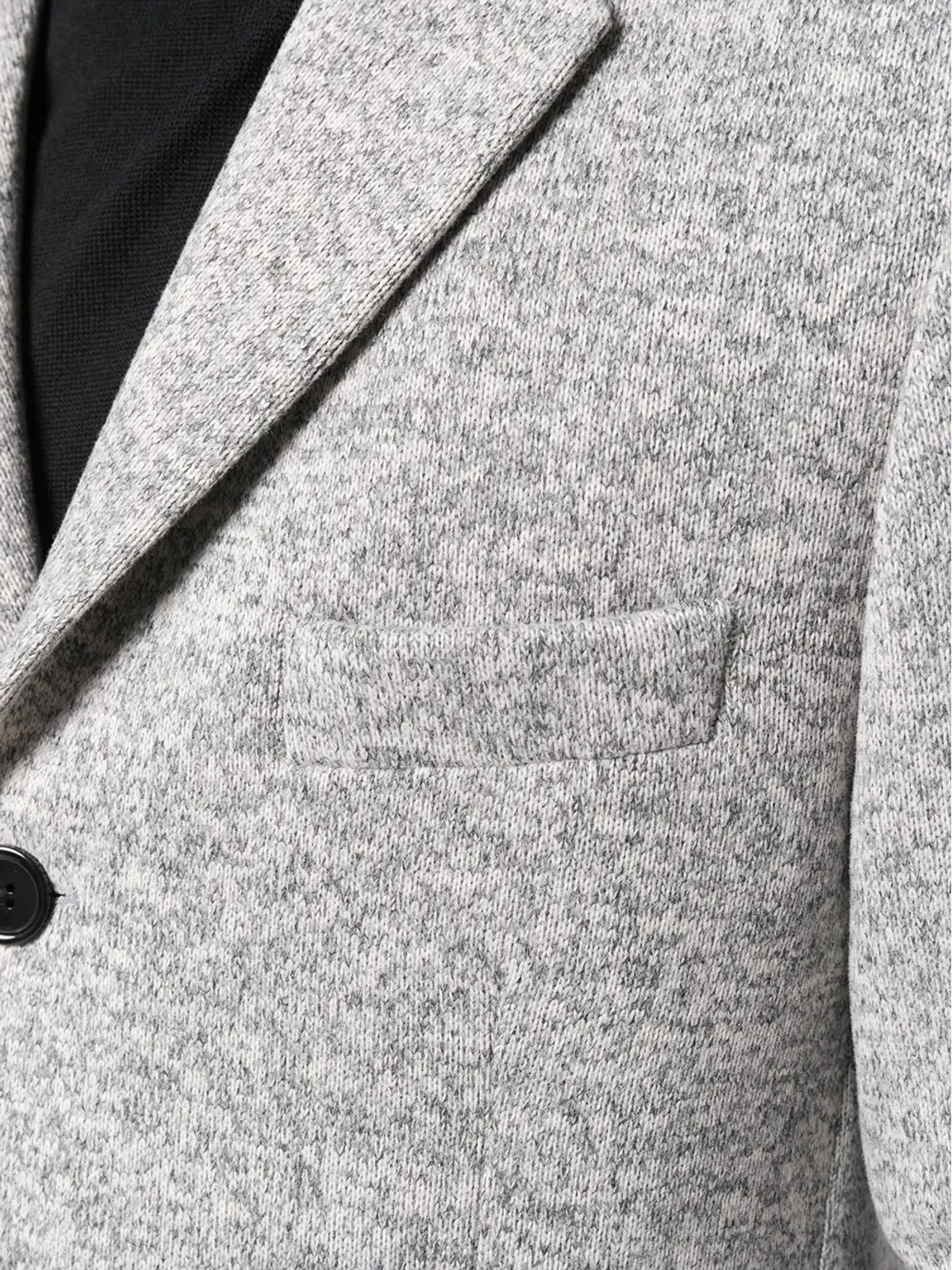 LC23 fitted single-breasted coat - Grey - 画像5