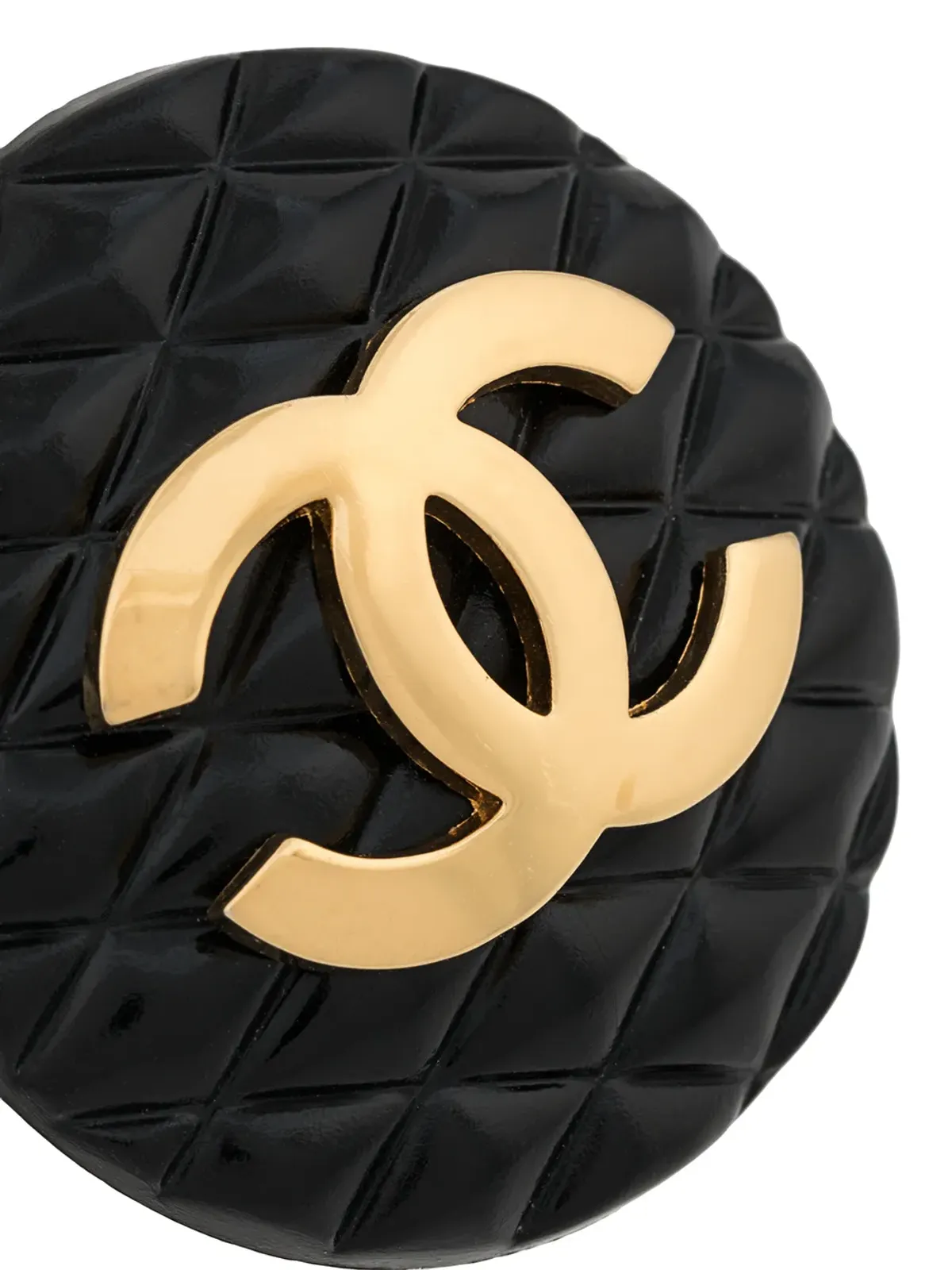 CHANEL Pre-Owned キルテッド クリップオンイヤリング - ゴールド - 画像3