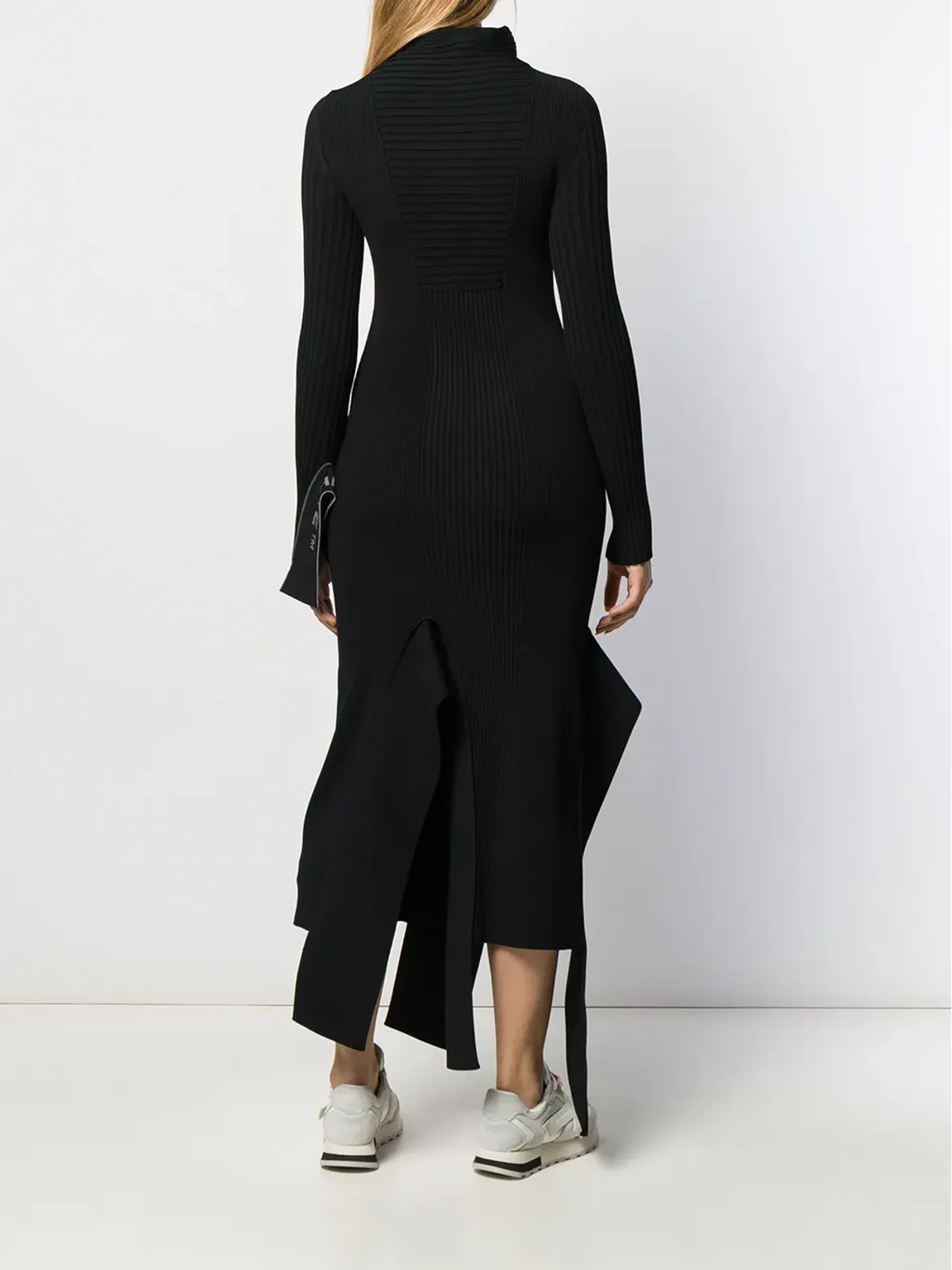 Off-White アシンメトリックニットドレス - 画像4