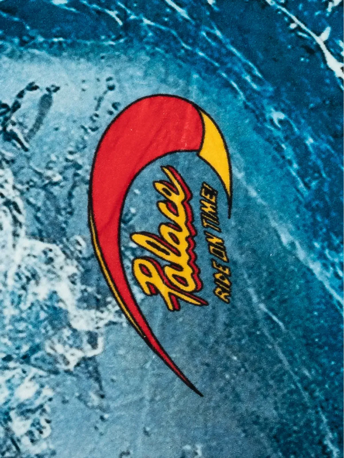 Palace Ride graphic-print タオル ブルー - 画像3