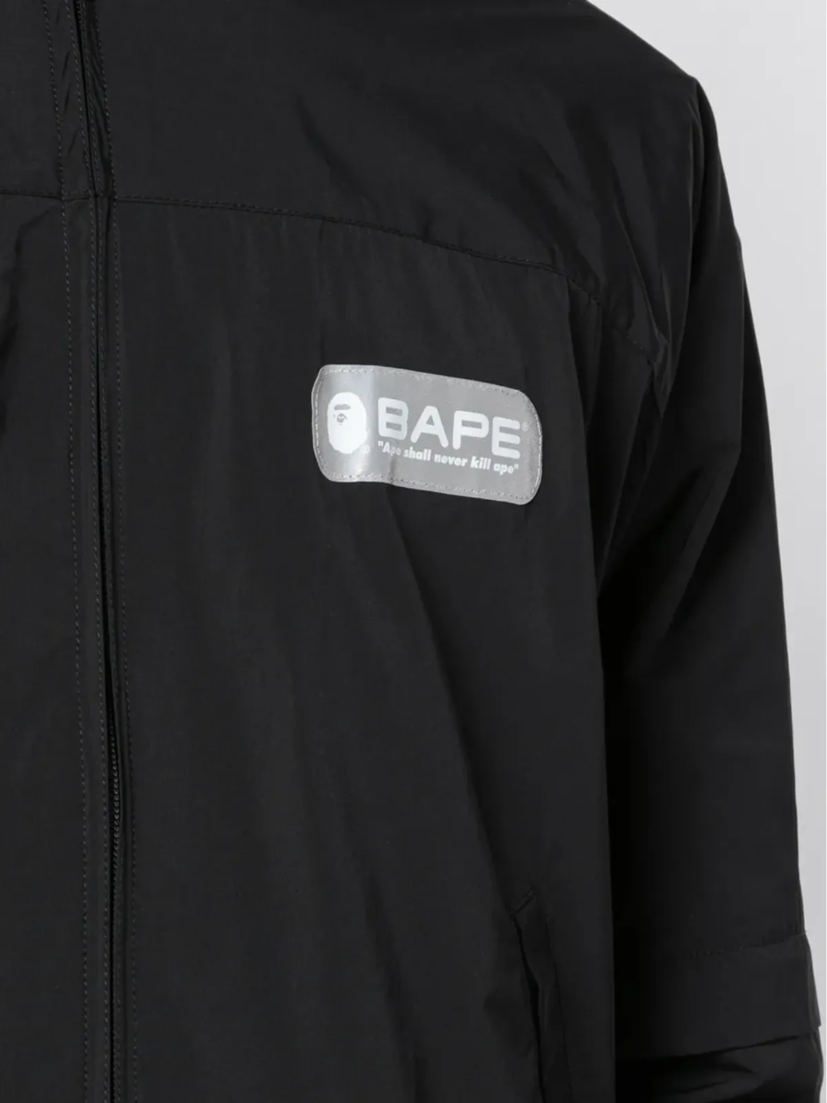 A BATHING APE® デタッチャブル ロゴプリント ボンバージャケット - 画像5