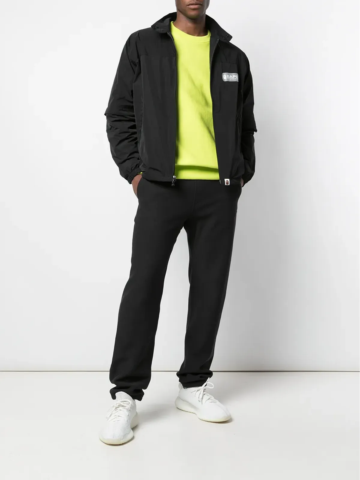 A BATHING APE® デタッチャブル ロゴプリント ボンバージャケット - 画像2