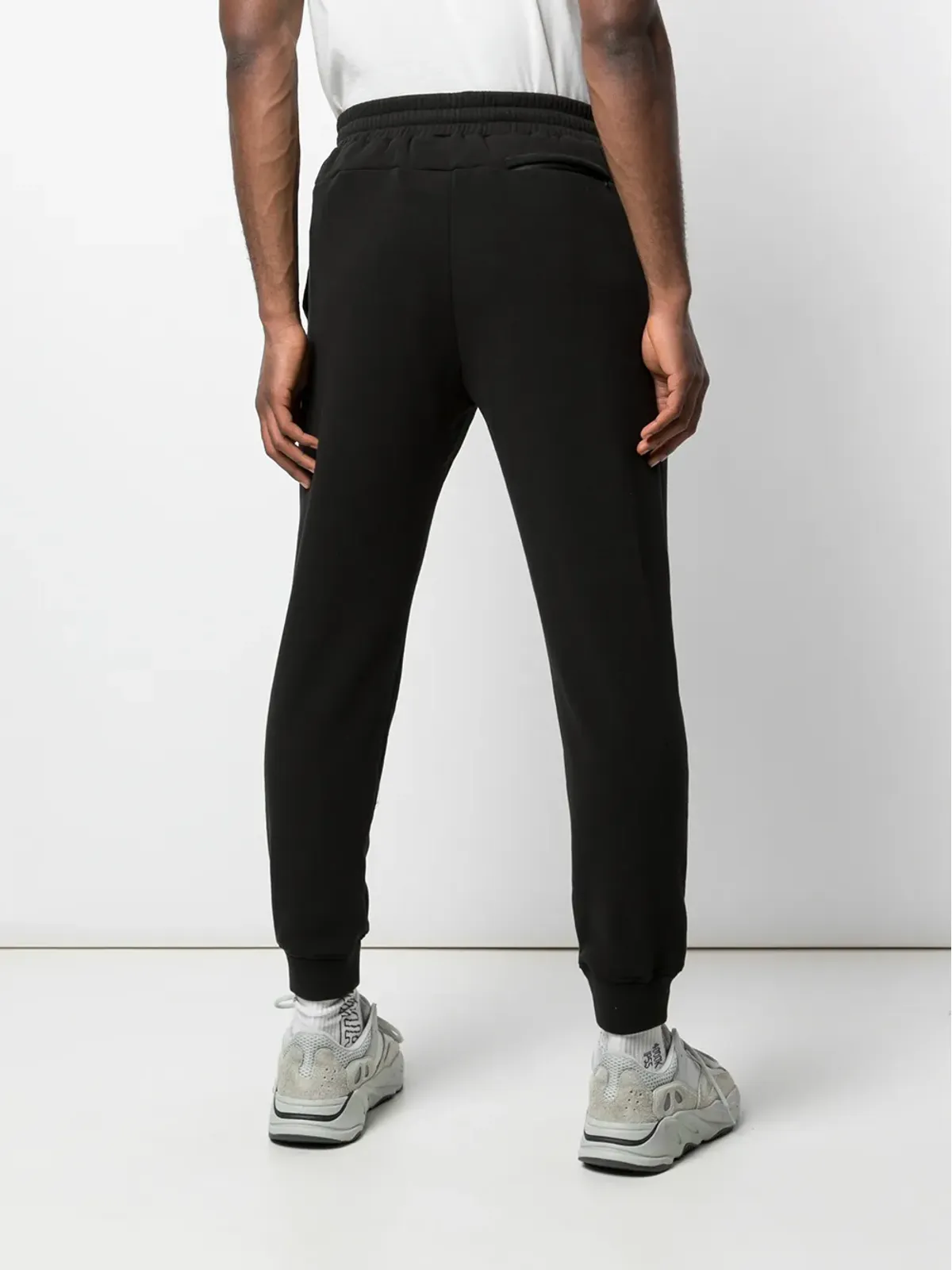 Delantic ロゴ入り ベルベット裏地付き ブラック Burrr Sweatpants トラックパンツ - 画像4