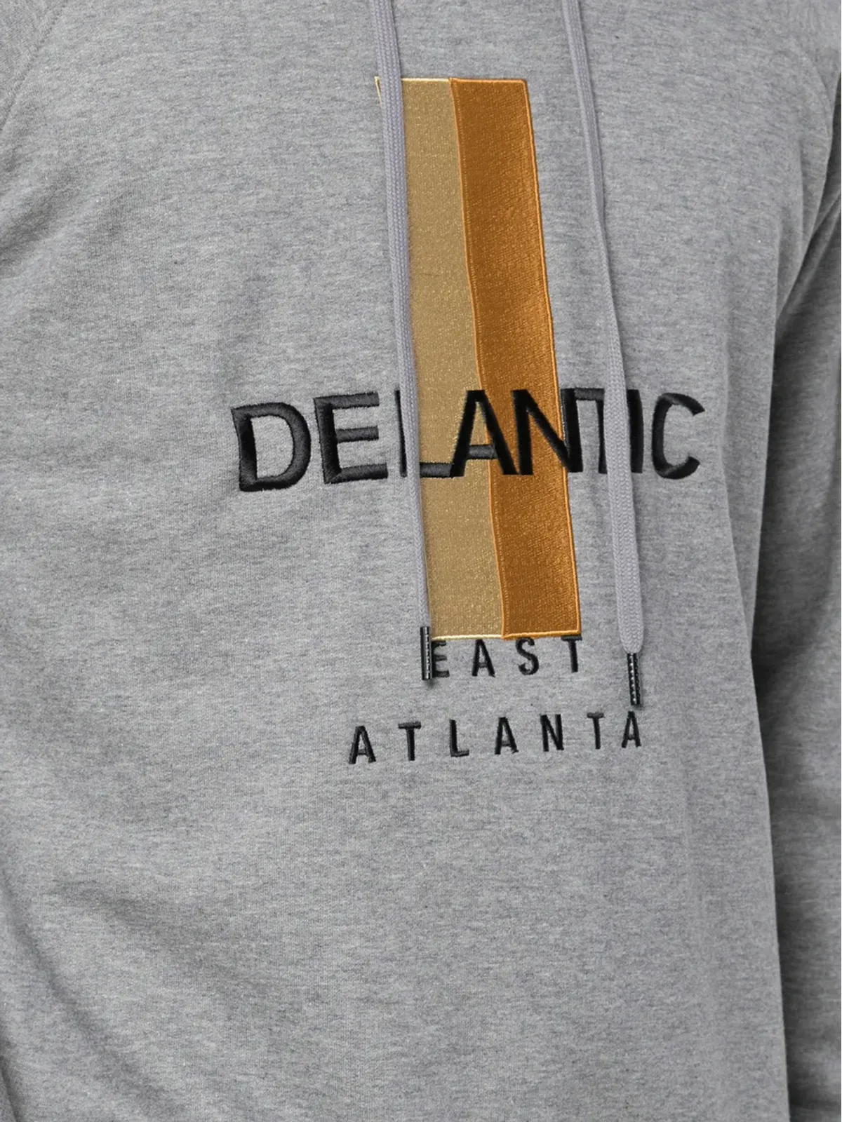 Delantic East Atlanta Runway フリースフーディー グレー - 画像5
