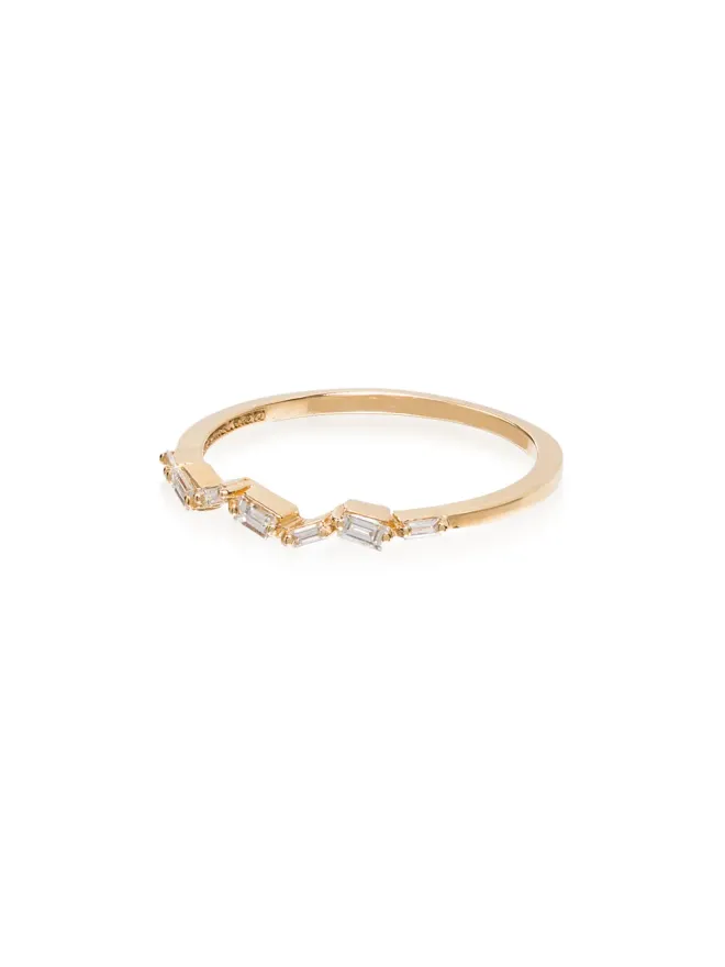 Suzanne Kalan Suzanne Kalan 18K イエローゴールド バゲット ダイヤ リングの商品画像