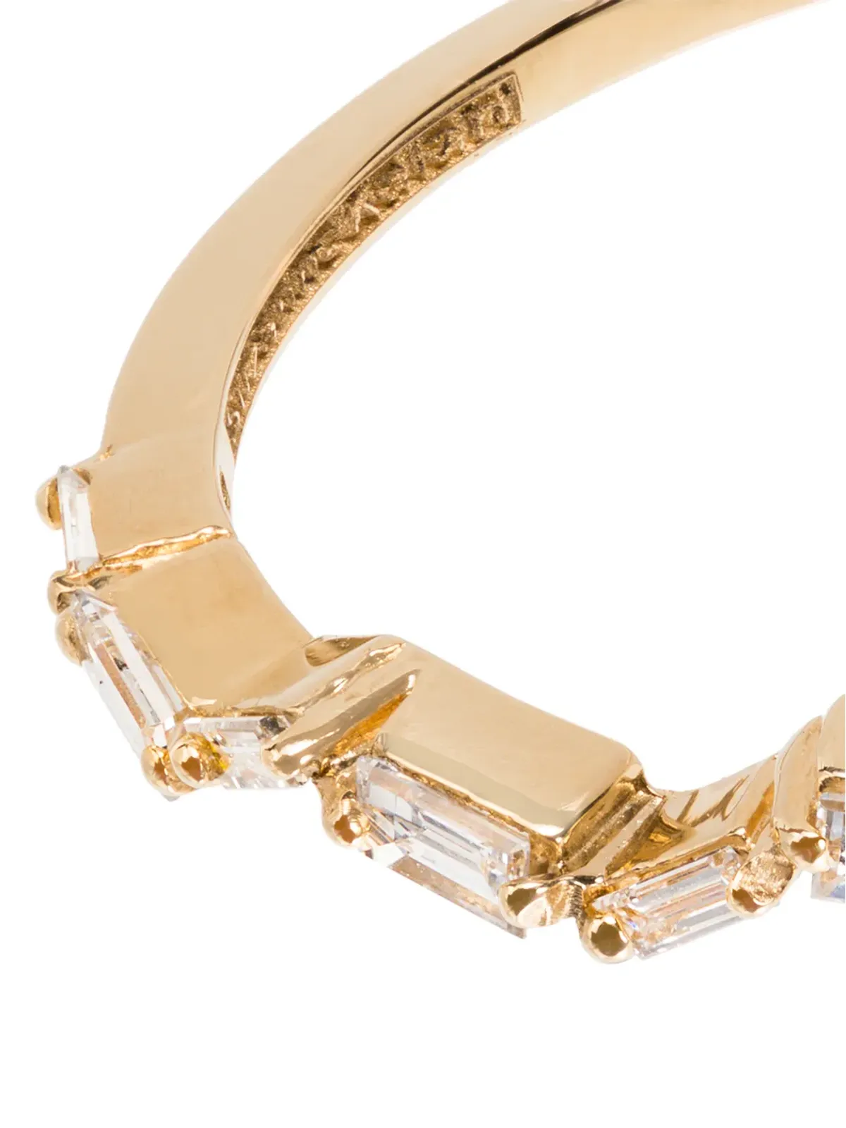 Suzanne Kalan 18K イエローゴールド バゲット ダイヤ リング - 画像3