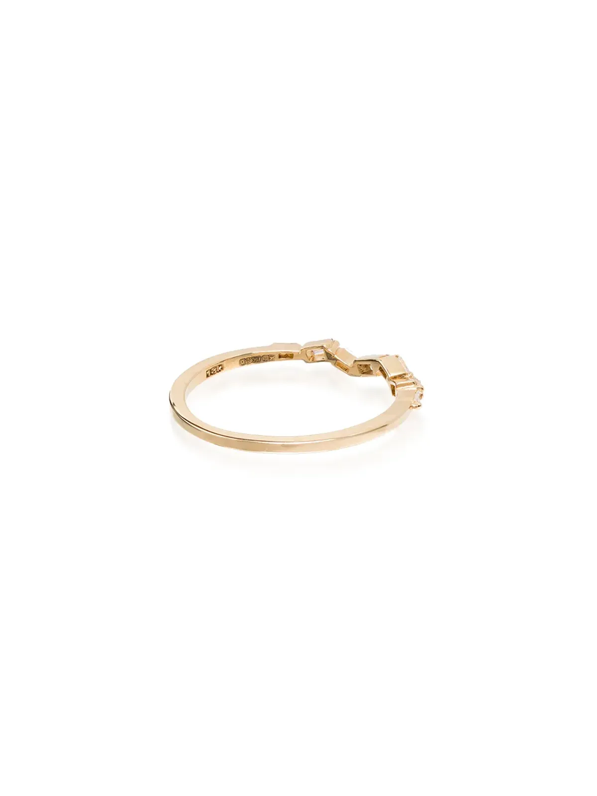 Suzanne Kalan 18K イエローゴールド バゲット ダイヤ リング - 画像4