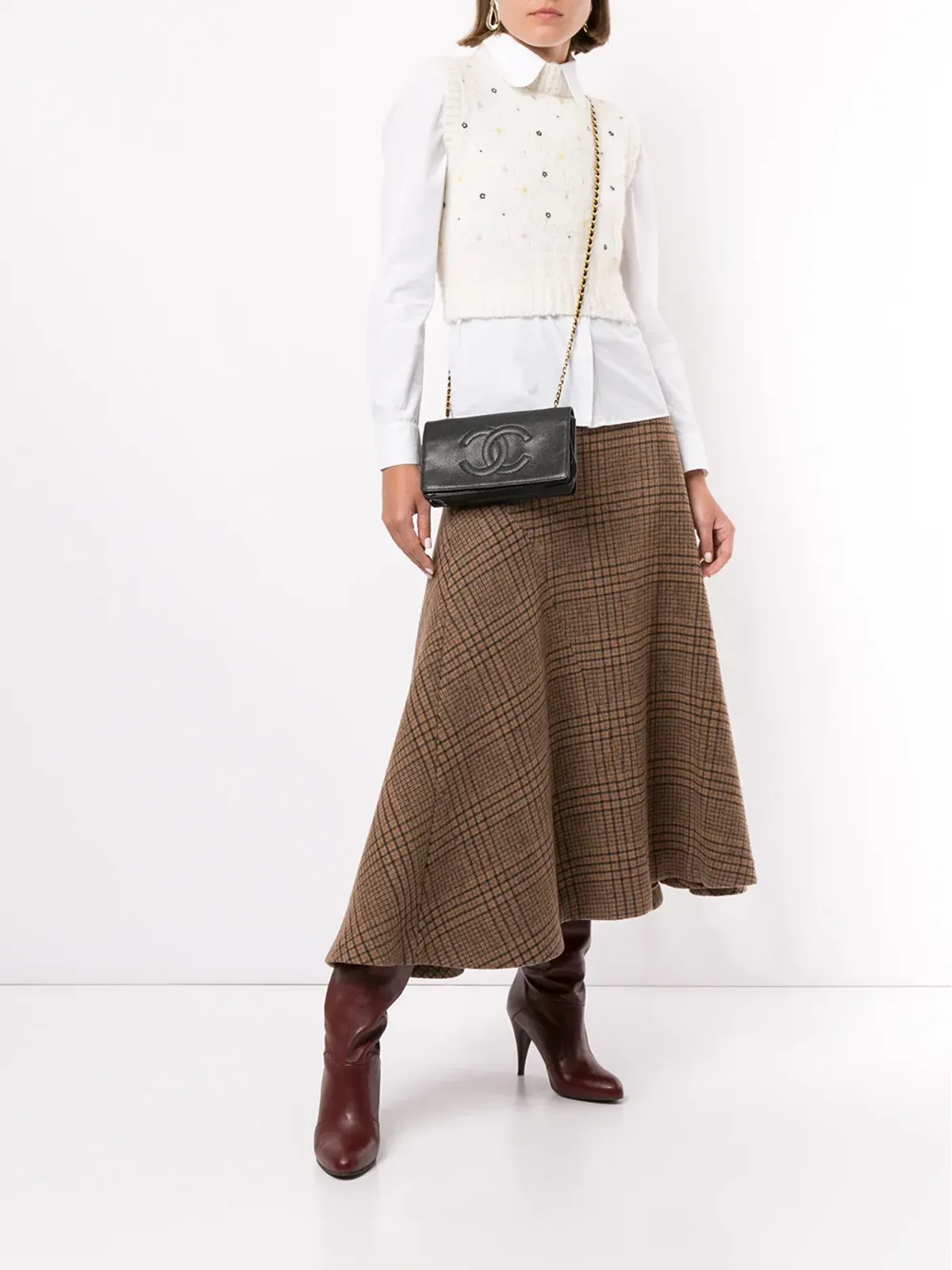 CHANEL ビンテージ CC WOC - ブラック - 画像2