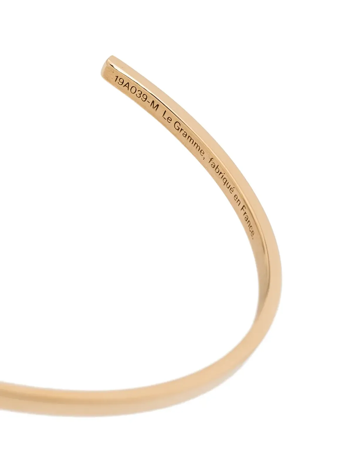 Le Gramme リボンブレスレット 18ktイエローゴールド - 画像3