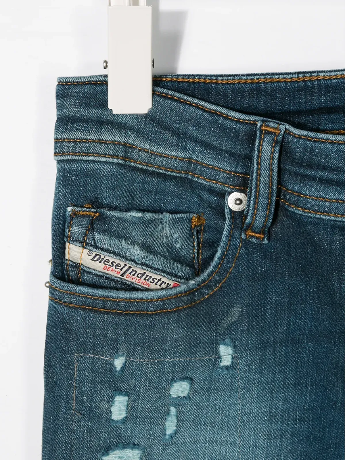 Diesel Kids ダメージ加工デニムパンツ - 画像3