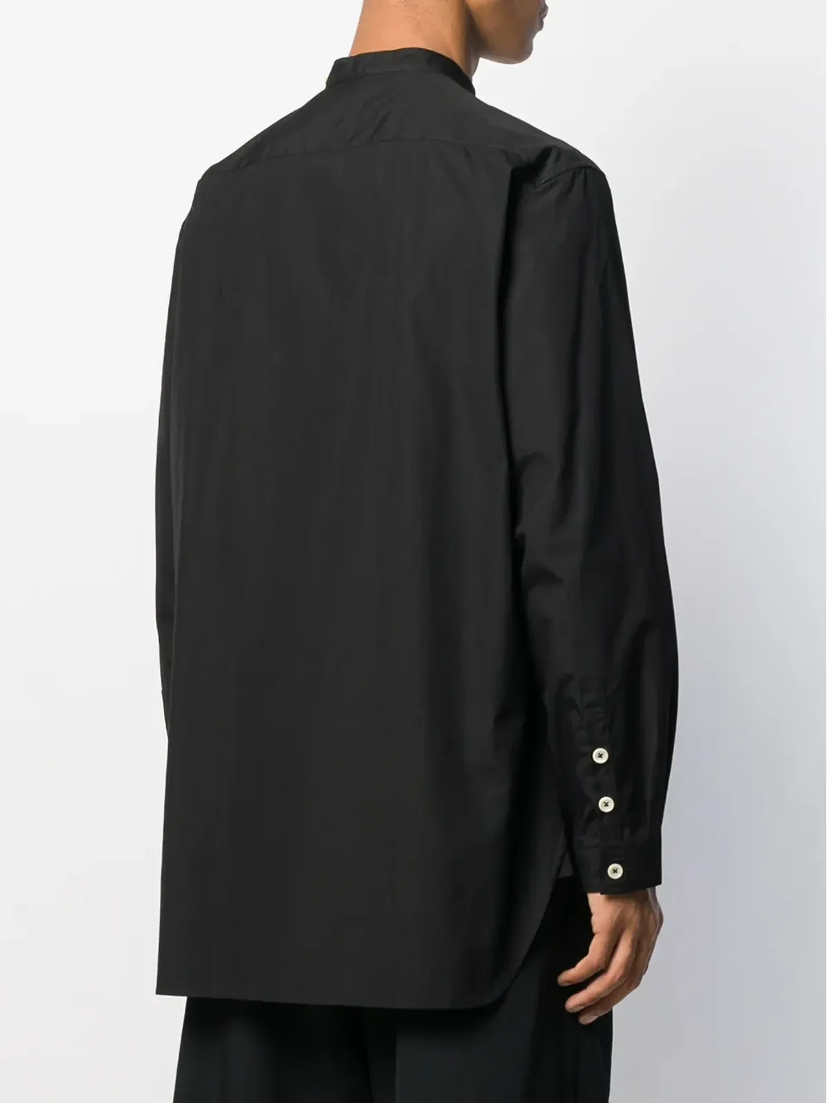 Yohji Yamamoto コントラストボタンシャツ - 画像4