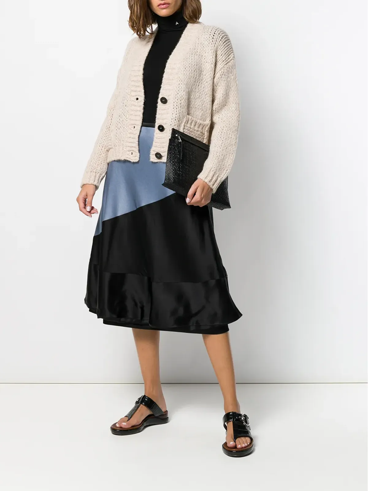 LOEWE カラー・ブロック バルーンスカート - 画像2