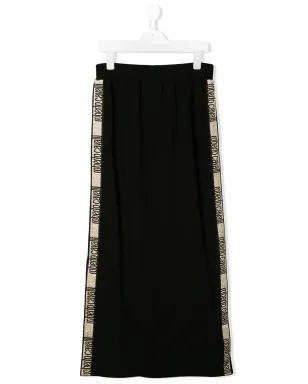 Roberto Cavalli Junior TEEN ロゴプリント トラックスカート - サムネイル1