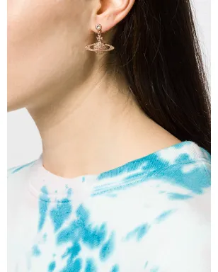Vivienne Westwood Bas Reliefドロップピアス - ピンク - サムネイル2